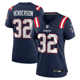 TreVeyon Henderson New England Patriots Women's Game Jersey Navy - Nike