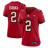 Emeka Egbuka Tampa Bay Buccaneers Women's Team 50th Season Game Jersey Red - Nike