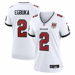 Emeka Egbuka Tampa Bay Buccaneers Women's 50th Season Game Jersey White - Nike