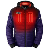 Baltimore Ravens ActionHeat 5V Battery Heated Full-Zip Hoodie Puffer Jacket Purple - NFL