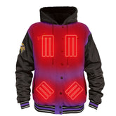 Minnesota Vikings ActionHeat 5V Battery Heated Full-Snap Varsity Jacket Purple/Black - NFL