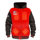 Kansas City Chiefs ActionHeat 5V Battery Heated Full-Snap Varsity Jacket Red/Black - NFL