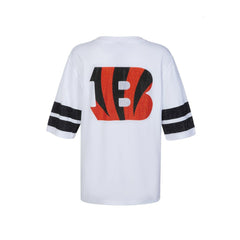 Cincinnati Bengals Cuce Women's Rhinestone V-Neck Tunic White - NFL