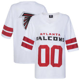 Atlanta Falcons Cuce Women's Rhinestone V-Neck Tunic White - NFL