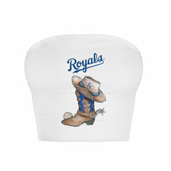 Kansas City Royals Tiny Turnip Women's Cowboy Boot Crop Tube Top Clearance