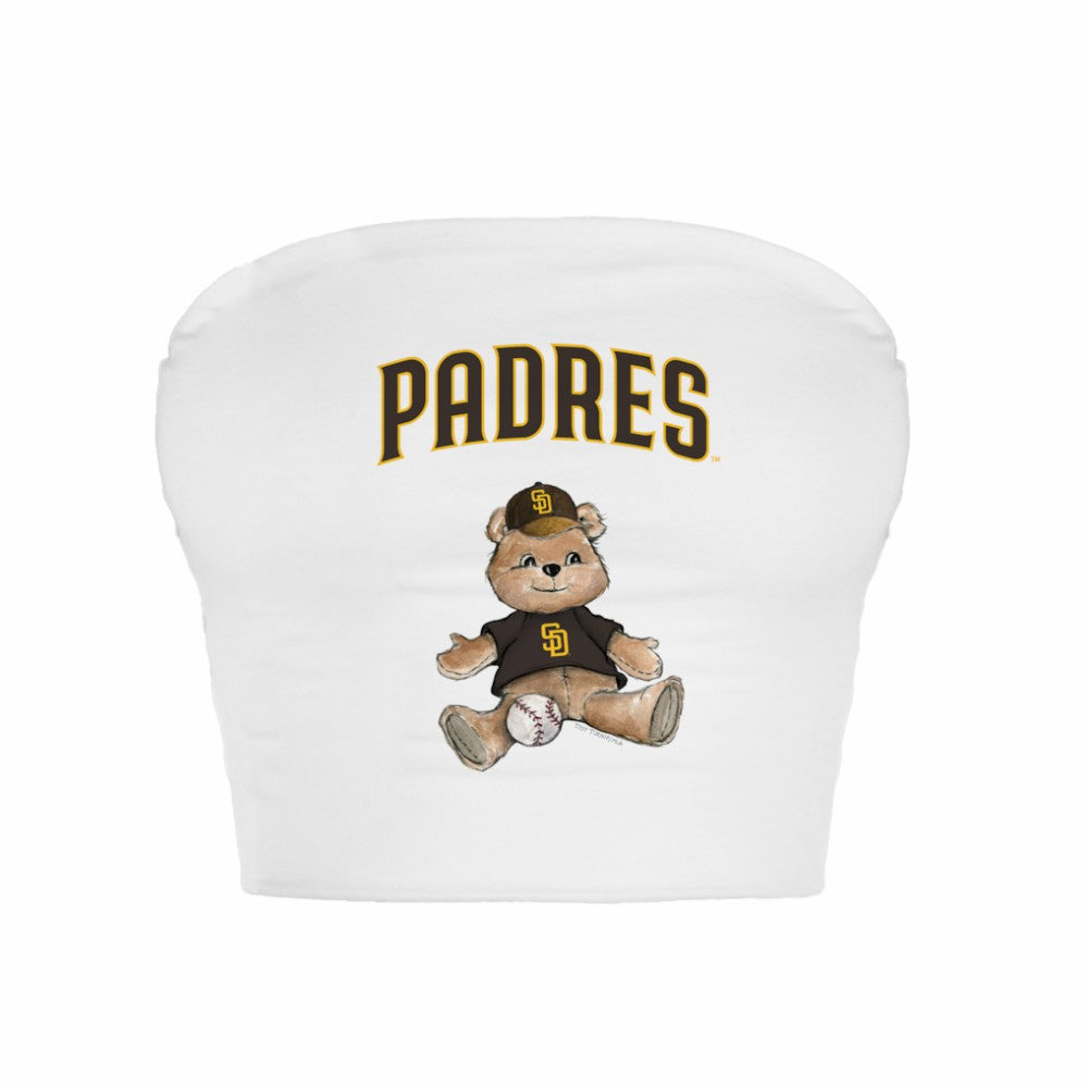 San Diego Padres Tiny Turnip Women's Teddy Bear Crop Tube Top Clearance