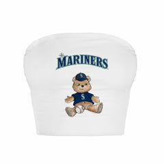 Seattle Mariners Tiny Turnip Women's Teddy Bear Crop Tube Top On Sale