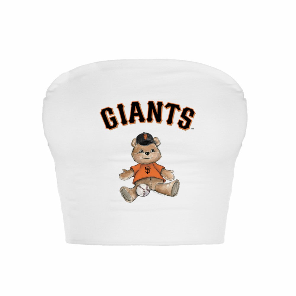 San Francisco Giants Tiny Turnip Women's Teddy Bear Crop Tube Top Online