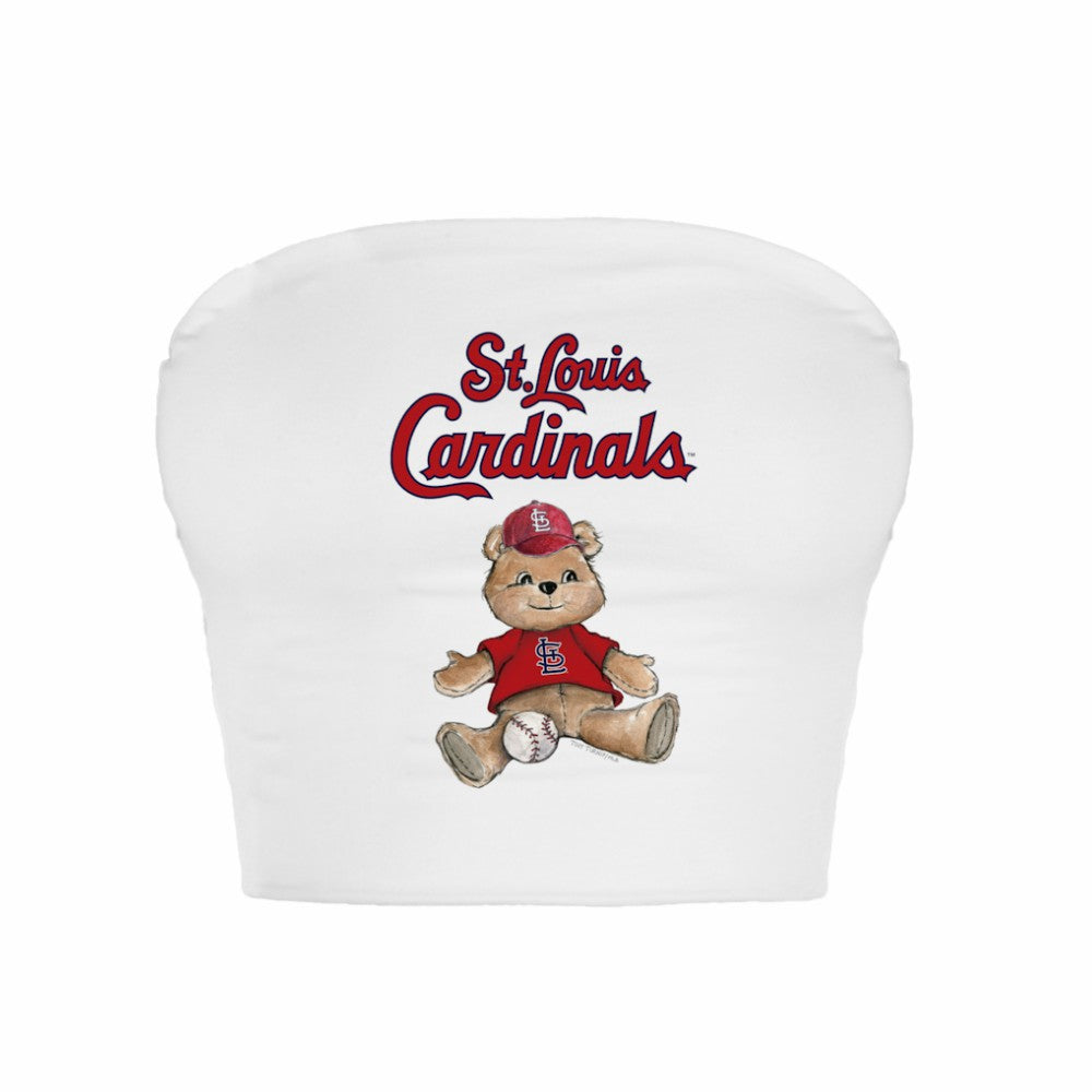 St. Louis Cardinals Tiny Turnip Women's Teddy Bear Crop Tube Top Clearance