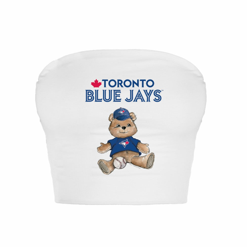 Toronto Blue Jays Tiny Turnip Women's Teddy Bear Crop Tube Top Clearance