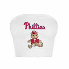 Philadelphia Phillies Tiny Turnip Women's Teddy Bear Crop Tube Top discount