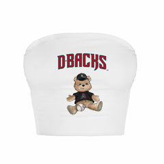Arizona Diamondbacks Tiny Turnip Women's Teddy Bear Crop Tube Top Lifestyle