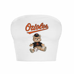 Baltimore Orioles Tiny Turnip Women's Teddy Bear Crop Tube Top Near Me