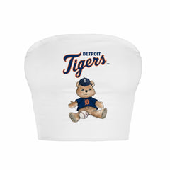 Detroit Tigers Tiny Turnip Women's Teddy Bear Crop Tube Top for sale