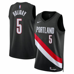 Nike - Jrue Holiday Portland Trail Blazers Unisex Swingman Jersey - Icon Edition - Black