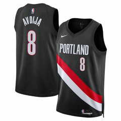 Nike - Deni Avdija Portland Trail Blazers Unisex Swingman Jersey - Icon Edition - Black