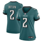 Jahan Dotson Philadelphia Eagles Women's Team Game Jersey Midnight Green - Nike