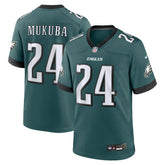 Andrew Mukuba Philadelphia Eagles Team Game Jersey Midnight Green - Nike