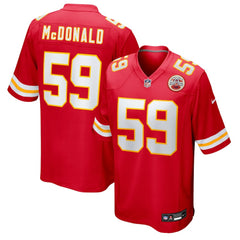 Cooper McDonald Kansas City Chiefs Team Game Jersey Red - Nike