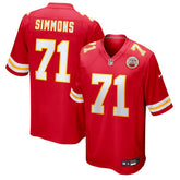 Josh Simmons Kansas City Chiefs Team Game Jersey Red - Nike