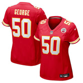 Brandon George Kansas City Chiefs Women's Team Game Jersey Red - Nike