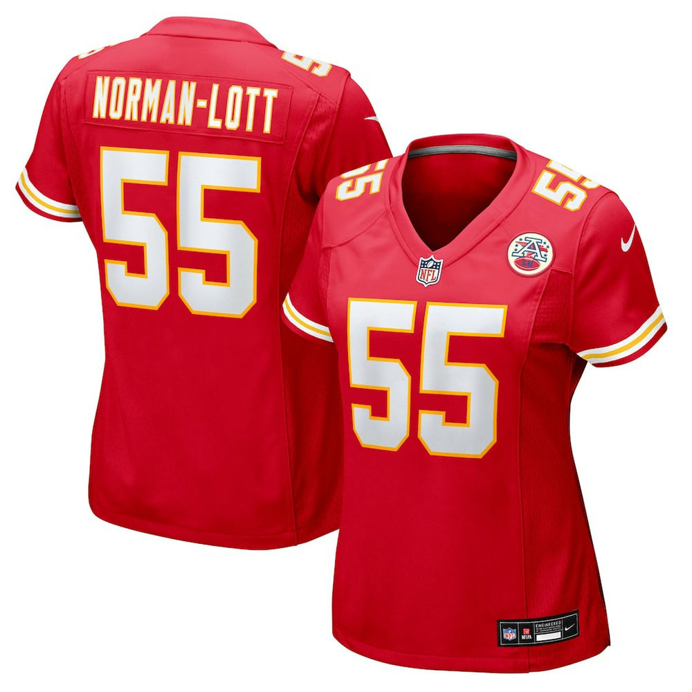 Omarr Norman-Lott Kansas City Chiefs Women's Team Game Jersey Red - Nike