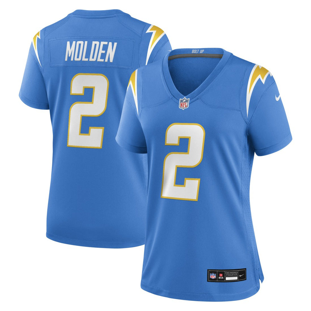 Elijah Molden Los Angeles Chargers Women's Team Game Jersey Powder Blue - Nike
