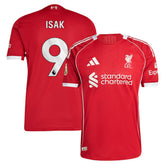 Adidas Alexander Isak Liverpool 2025/26 Home Player Jerseys - Red
