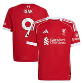 Adidas Alexander Isak Liverpool Youth 2025/26 Home Replica Player Jerseys - Red