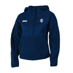 Minnesota Twins Columbia Women's Cloud Point Hooded Fleece Half-Snap Pullover Jacket Near Me