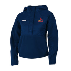St. Louis Cardinals Columbia Women's Cloud Point Hooded Fleece Half-Snap Pullover Jacket On Sale