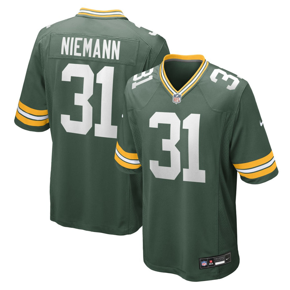 Nick Niemann Green Bay Packers Team Game Jersey Green - Nike