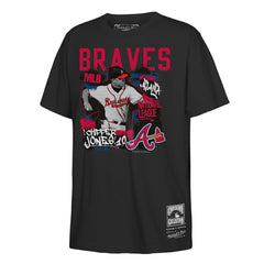 Chipper Jones Atlanta Braves Mitchell & Ness Youth Cooperstown Star Moment T-Shirt Clearance
