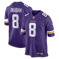 Jeff Okudah Minnesota Vikings Team Game Jersey Purple - Nike