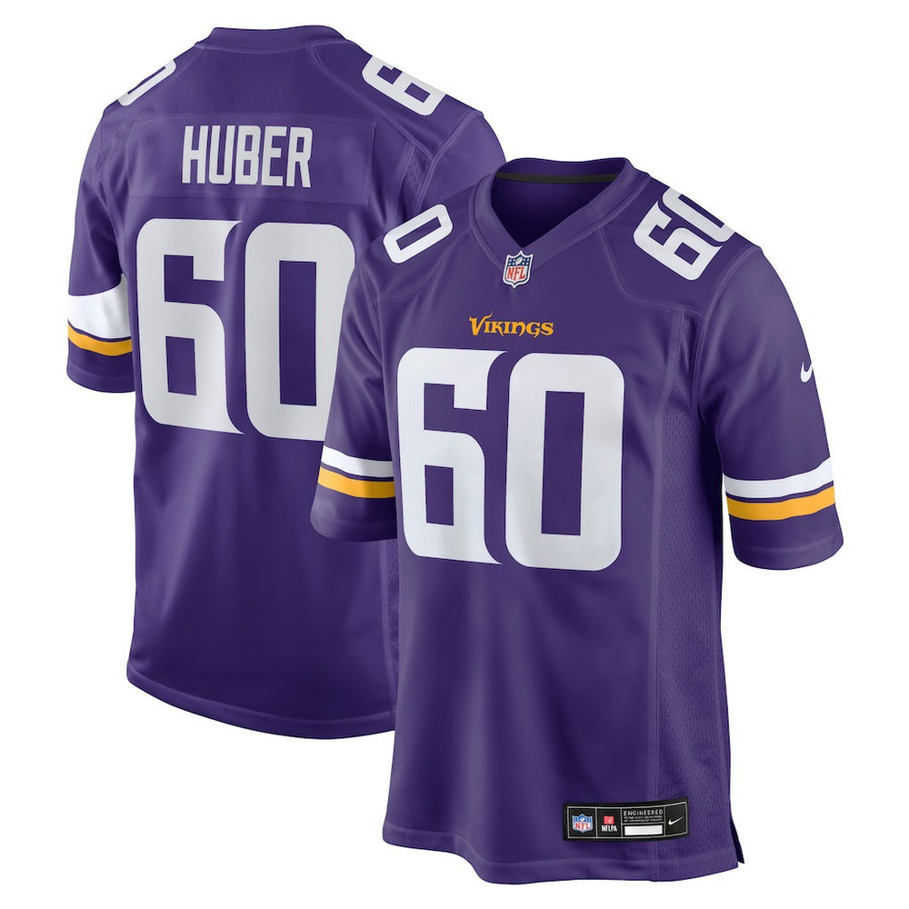 Joe Huber Minnesota Vikings Team Game Jersey Purple - Nike