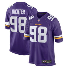 Bo Richter Minnesota Vikings Team Game Jersey Purple - Nike