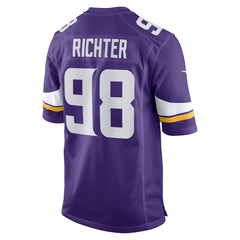 Bo Richter Minnesota Vikings Team Game Jersey Purple - Nike