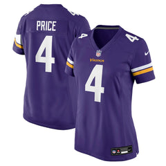 Myles Price Minnesota Vikings Women's Team Game Jersey Purple - Nike