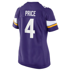 Myles Price Minnesota Vikings Women's Team Game Jersey Purple - Nike