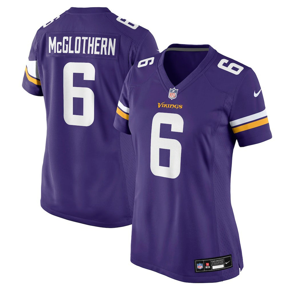 Dwight McGlothern Minnesota Vikings Women's Team Game Jersey Purple - Nike