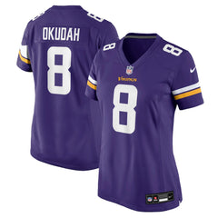 Jeff Okudah Minnesota Vikings Women's Team Game Jersey Purple - Nike