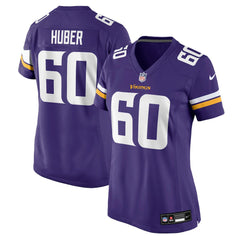Joe Huber Minnesota Vikings Women's Team Game Jersey Purple - Nike
