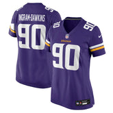 Tyrion Ingram-Dawkins Minnesota Vikings Women's Team Game Jersey Purple - Nike