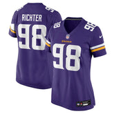 Bo Richter Minnesota Vikings Women's Team Game Jersey Purple - Nike
