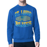 St. Louis Blues - Starter Team Grit Graphic Fleece Pullover Sweatshirt Blue
