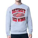 Detroit Red Wings - Starter Team Grit Graphic Fleece Pullover Sweatshirt Gray
