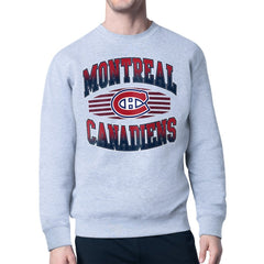Montreal Canadiens - Starter Team Grit Graphic Fleece Pullover Sweatshirt Gray