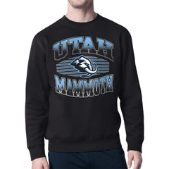Utah Mammoth - Starter Team Grit Graphic Fleece Pullover Sweatshirt Black