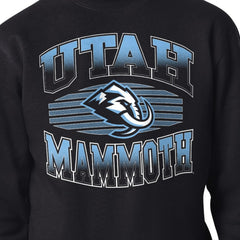 Utah Mammoth - Starter Team Grit Graphic Fleece Pullover Sweatshirt Black