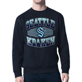Seattle Kraken Starter Team Grit Graphic Fleece Pullover Sweatshirt Deep Sea Blue
